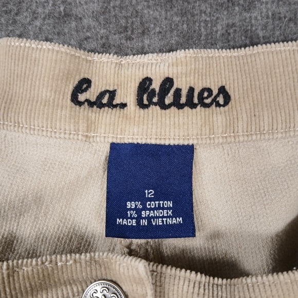 L.A Blues‎ Women's Size 12 Brown Corduroy Straight Leg Pants - Picture 6 of 6